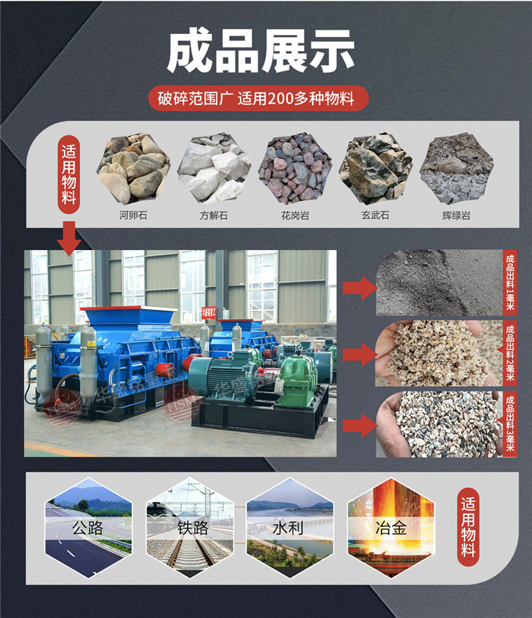 硫鐵礦對(duì)輥制砂機(jī)